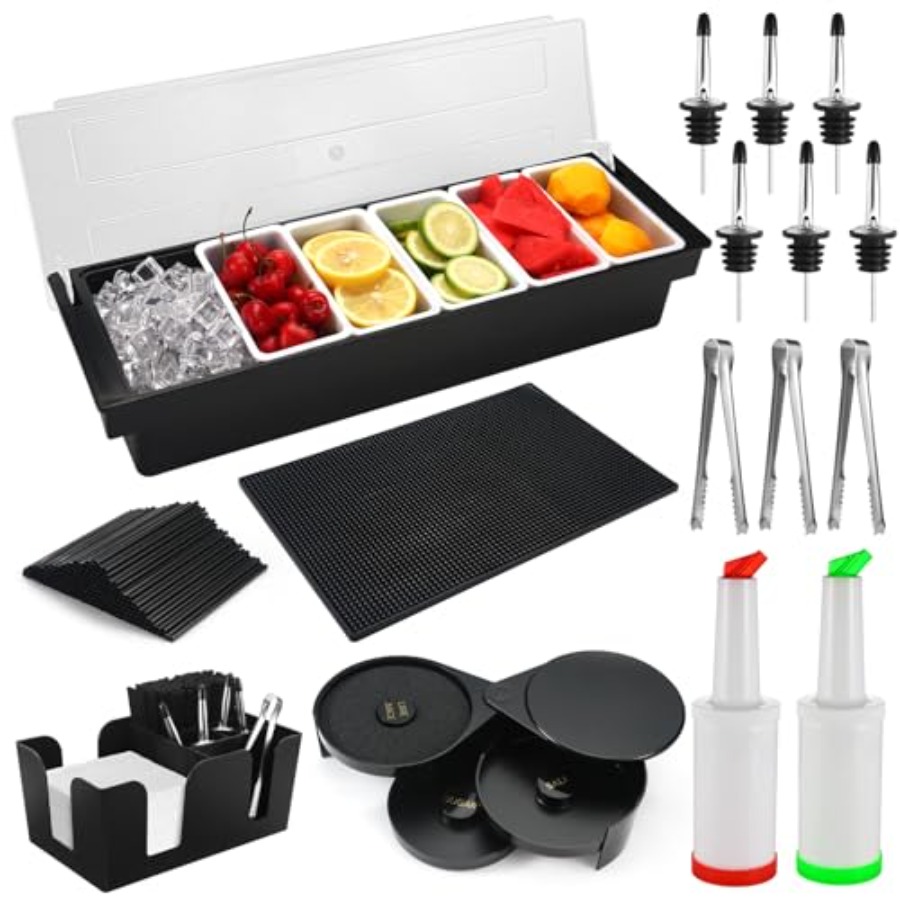 Garnish Tray Set - Bartending Supplies - 18