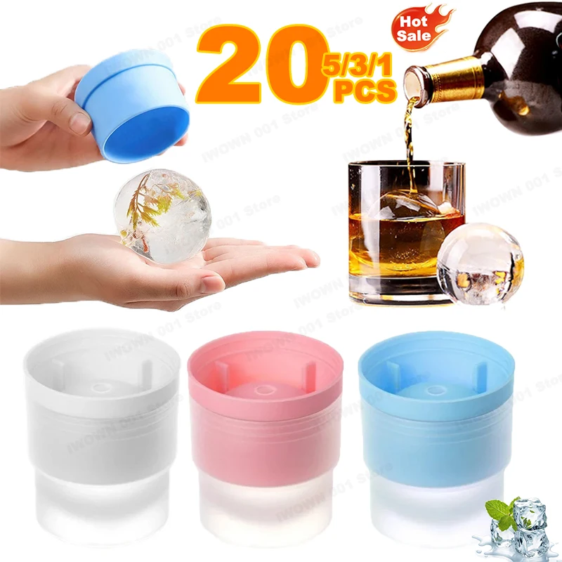 Ice Mold Sphere - Large Ball Shape Silicone Mold, Big