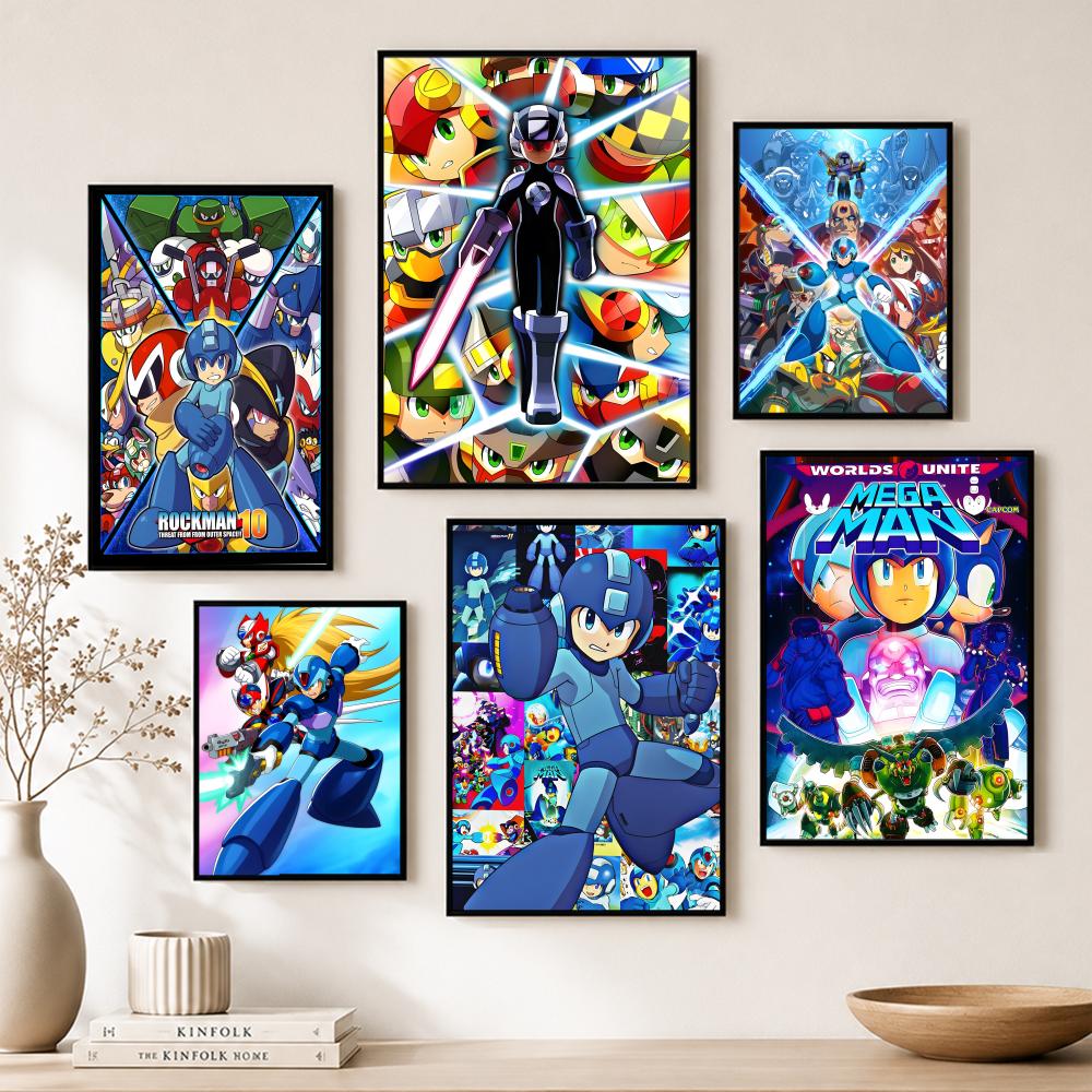 Home Bar And Theater - Classic Mega Man Poster Paper Wall