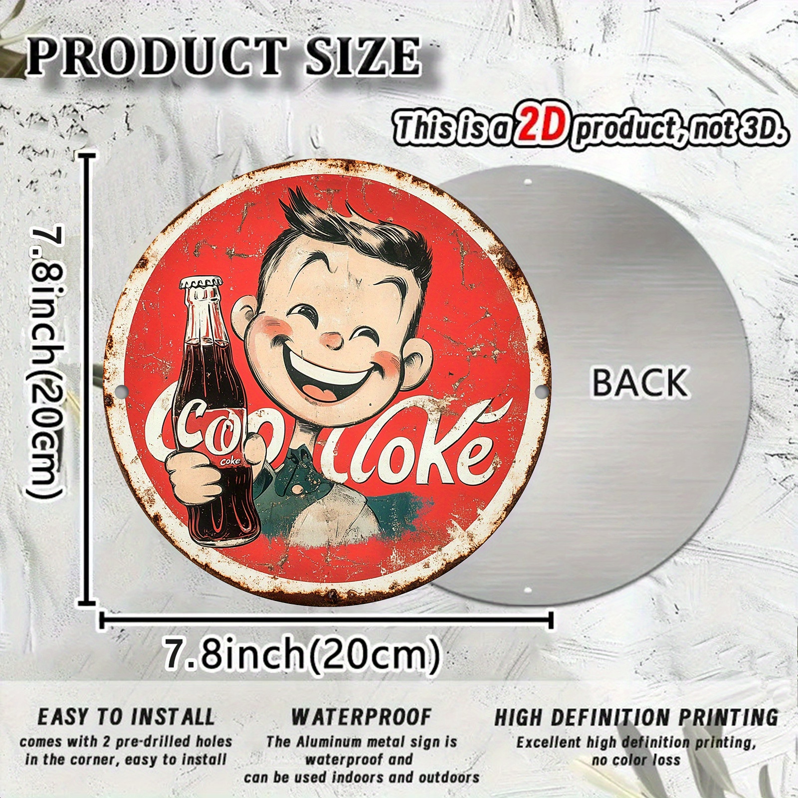 Vintage-Style Cola Advertiseme - Home Bar Accessories reseña y precio