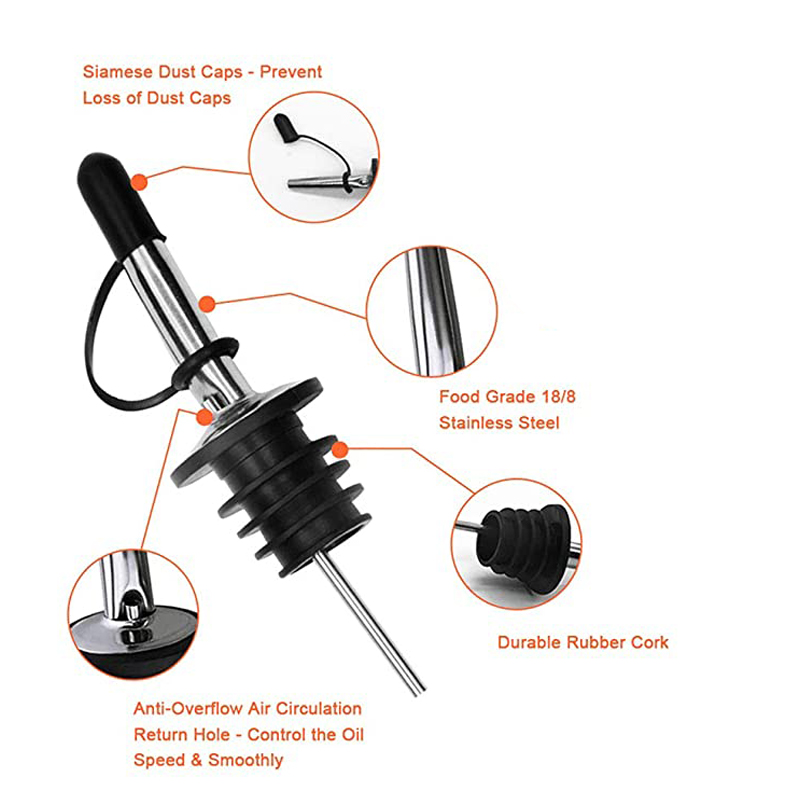 Stainless Steel Speed Pourers  - Speed Pourer Cap reseña y precio