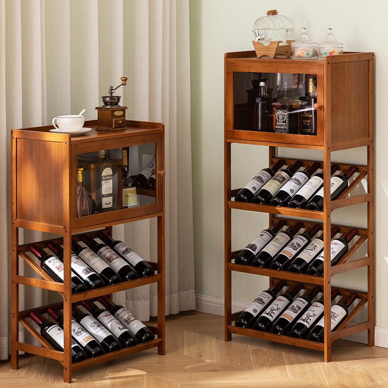 Solid Bamboo Wine Rack 3/4-Tie - Home Bar Shelves reseña y precio