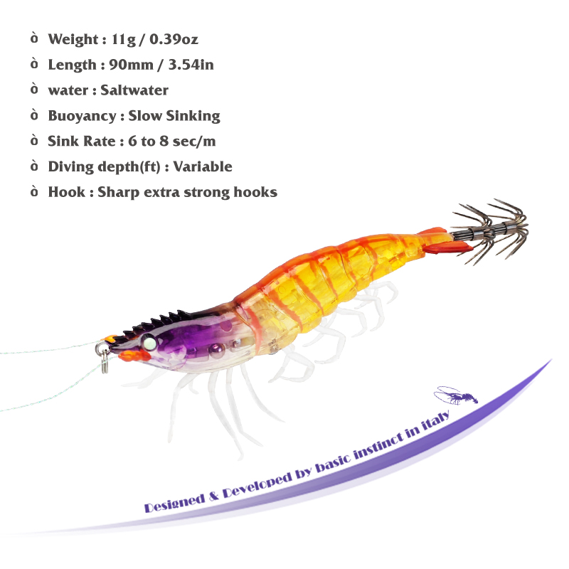 Squid Jig Lures Luminous 9cm 1 - Jigger Double Sided reseña y precio