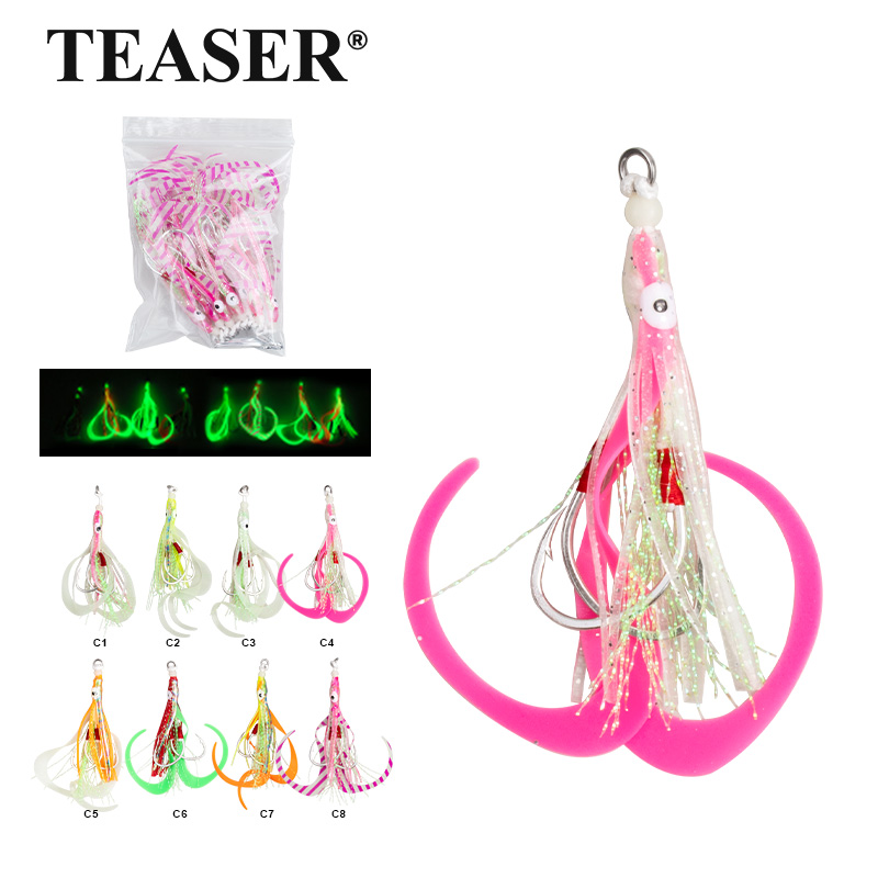 TEASER 10PCS/BAG Bionic Squid  - Jigger Double Sided reseña y precio