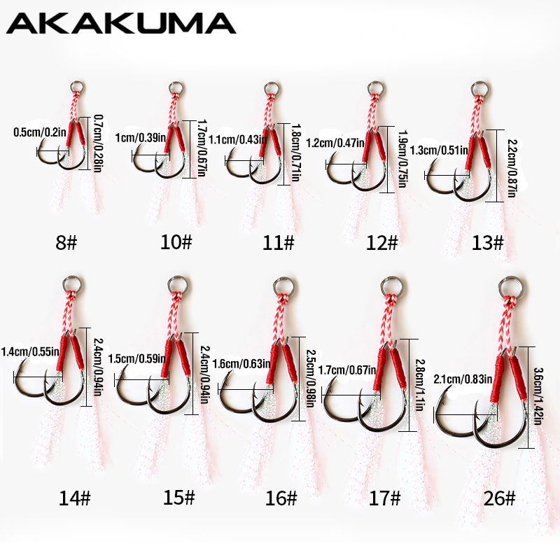 10Pcs Fishing Hooks Single Hoo - Jigger Double Sided reseña y precio