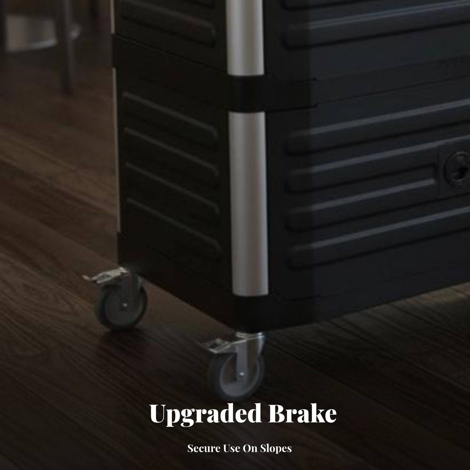 3-Tier utility Cart with caste - Home Bar Shelves reseña y precio
