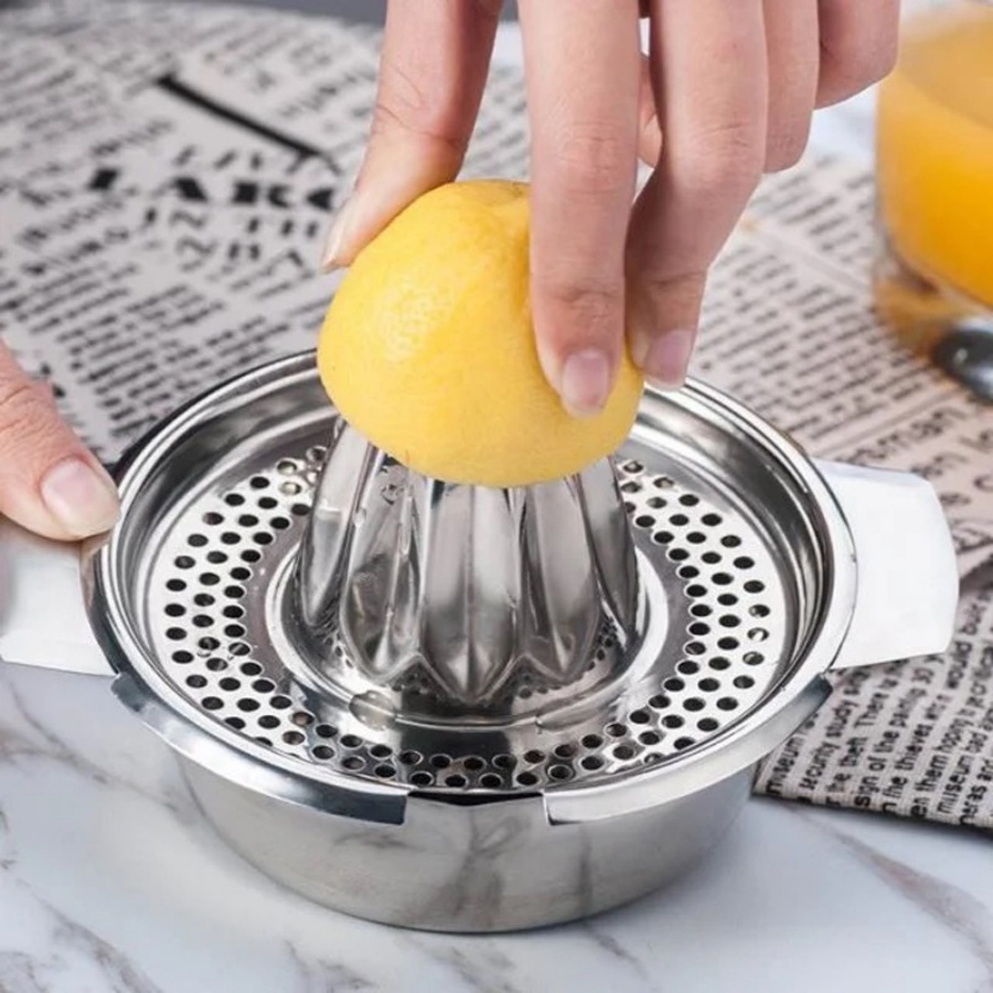 Manual Stainless Steel Lemon O - Citrus Juicer Bar reseña y precio