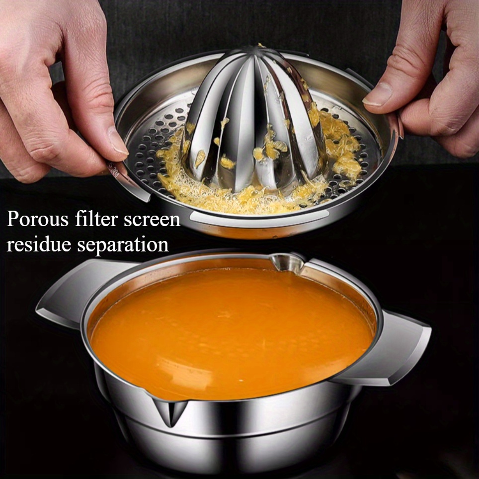Manual Stainless Steel Lemon O - Citrus Juicer Bar reseña y precio