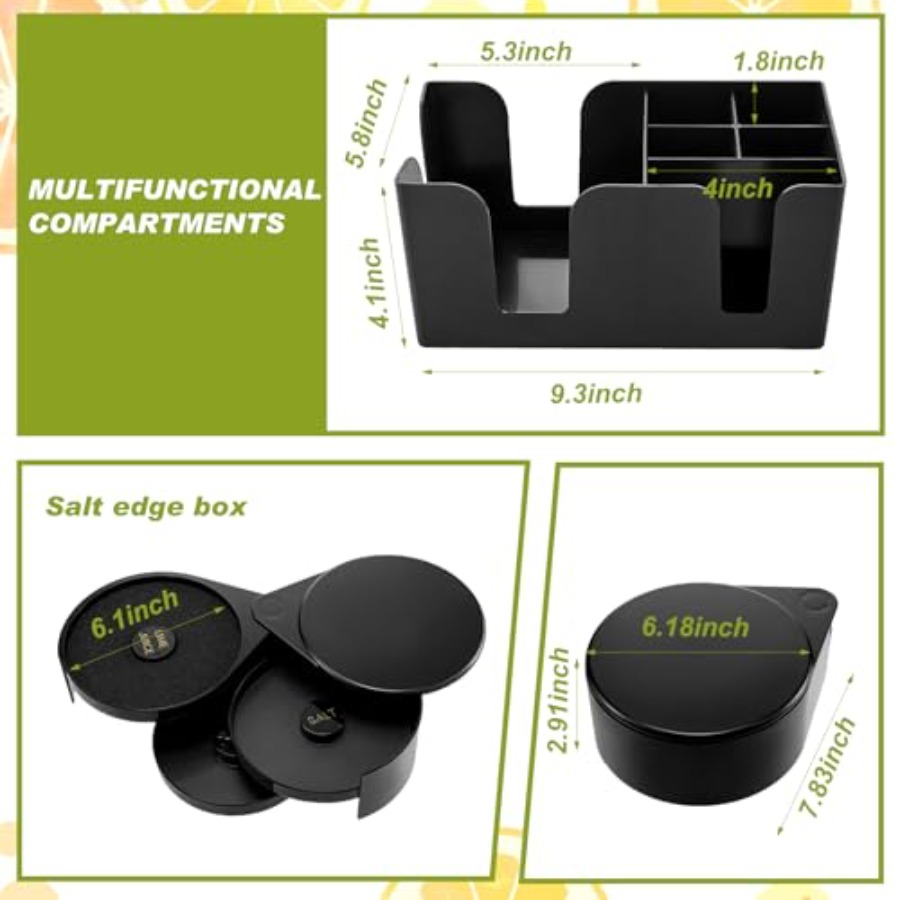 23 Pcs Bartender Supplies Kit  - Garnish Tray Set reseña y precio