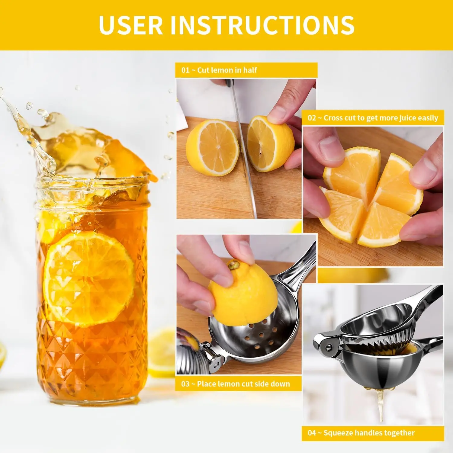 Handheld Citrus Juicer, Heavy  - Citrus Juicer Bar reseña y precio