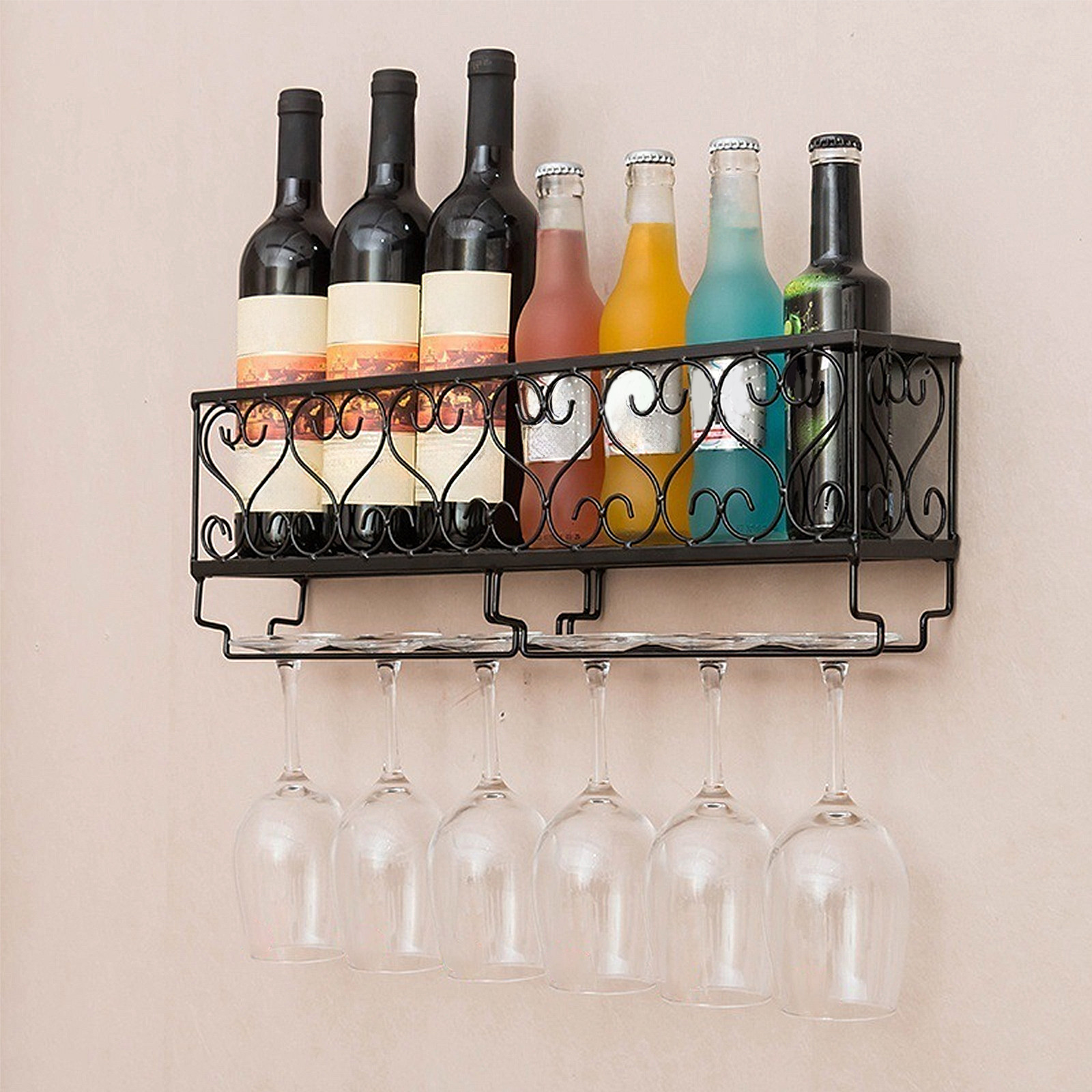 1Pcs Wall Mount Wine Bottle Ra - Home Bar Stand reseña y precio