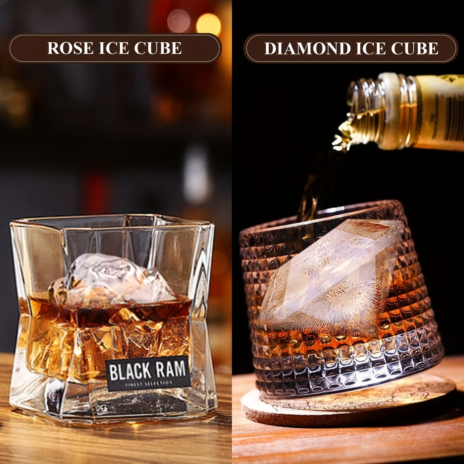 1pc 3D Rose Ice Cube Mold, Squ - Ice Mold Sphere reseña y precio