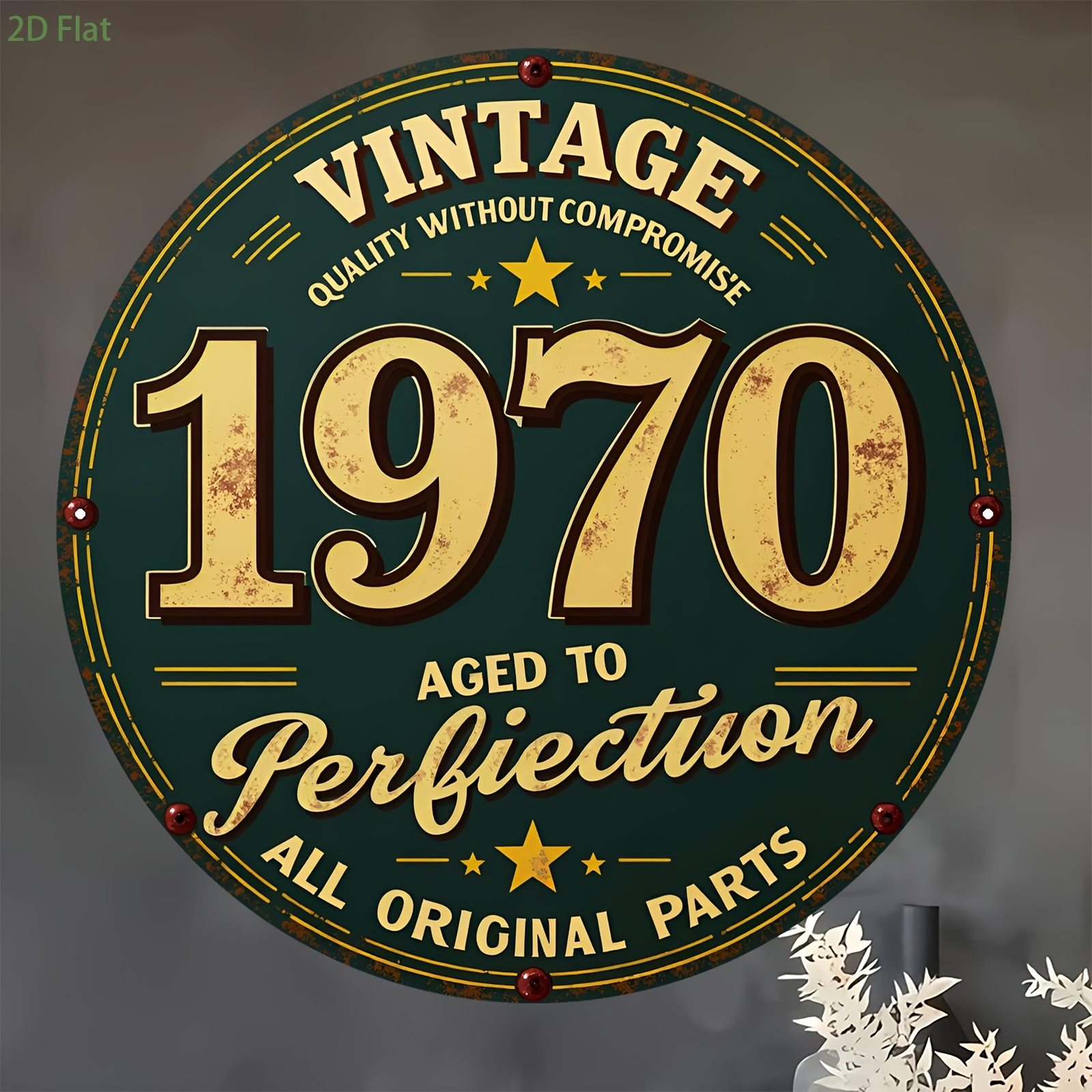 2D Flat, 1pc 1pcs 1970 Vintage - Home Bar Accessories reseña y precio