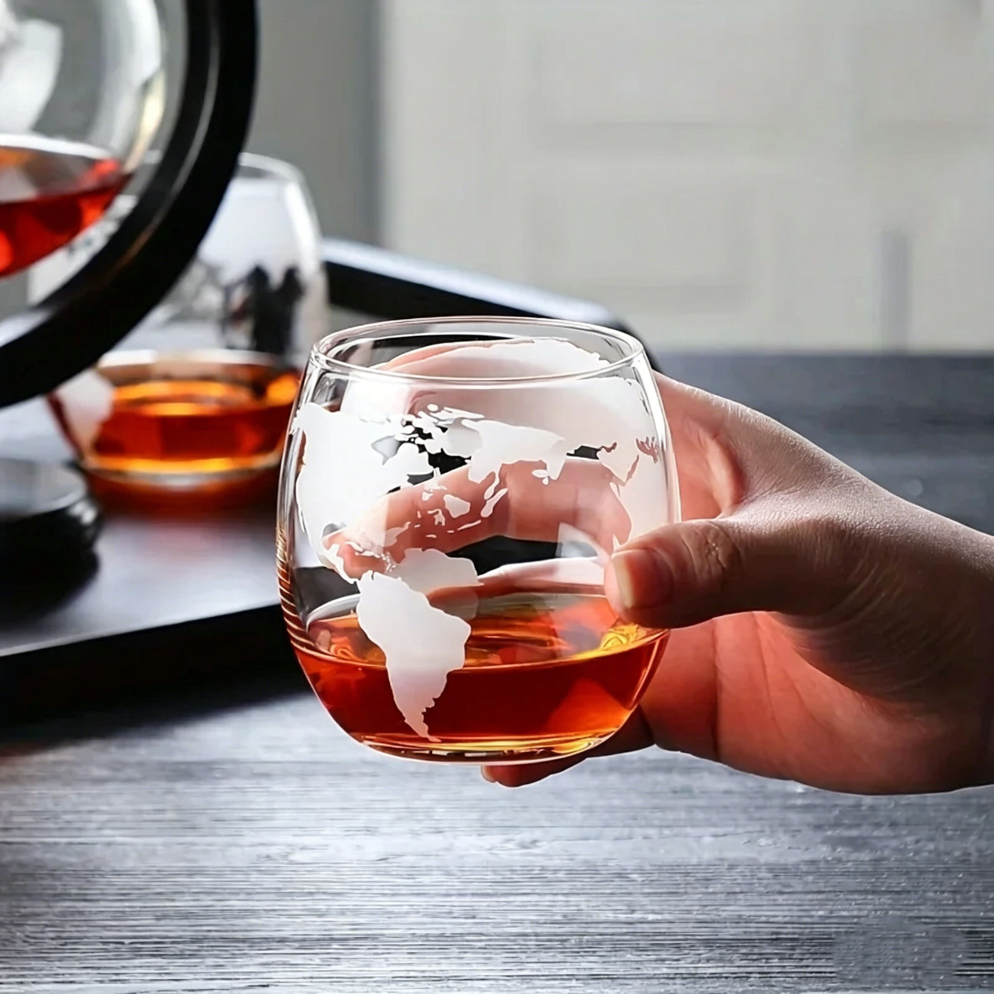 Globe Whiskey Decanter Set Lea - Decanter Globe Set reseña y precio