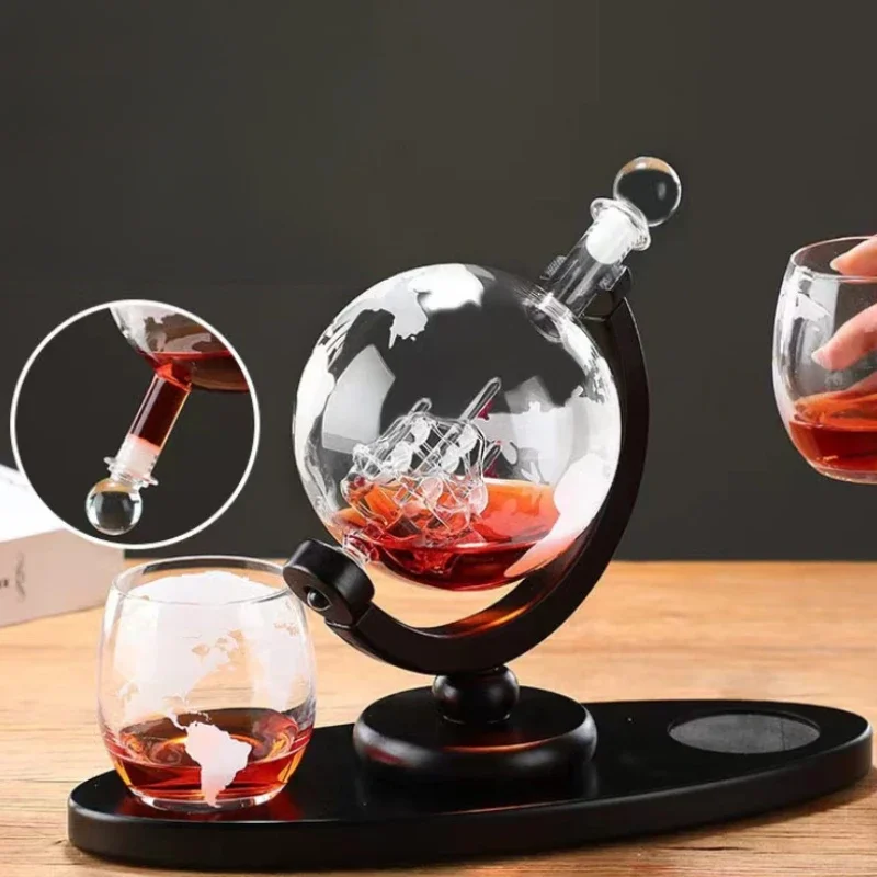 Globe Whiskey Decanter Set Lea - Decanter Globe Set reseña y precio