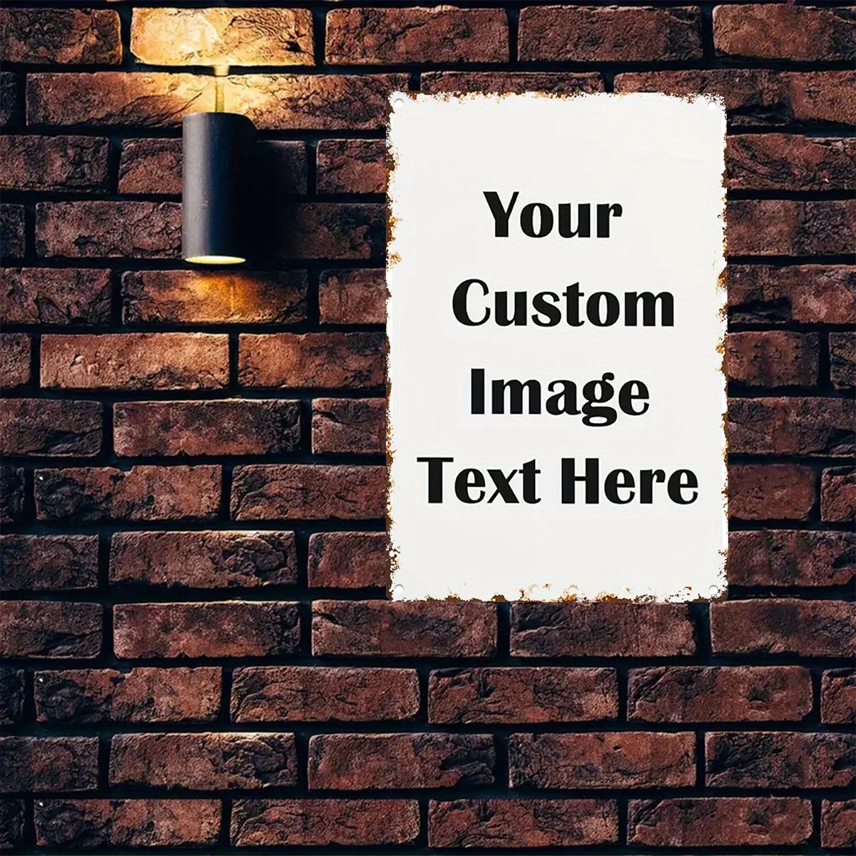 Custom Photo & Text Tin Sign - - Home Bar Signs reseña y precio