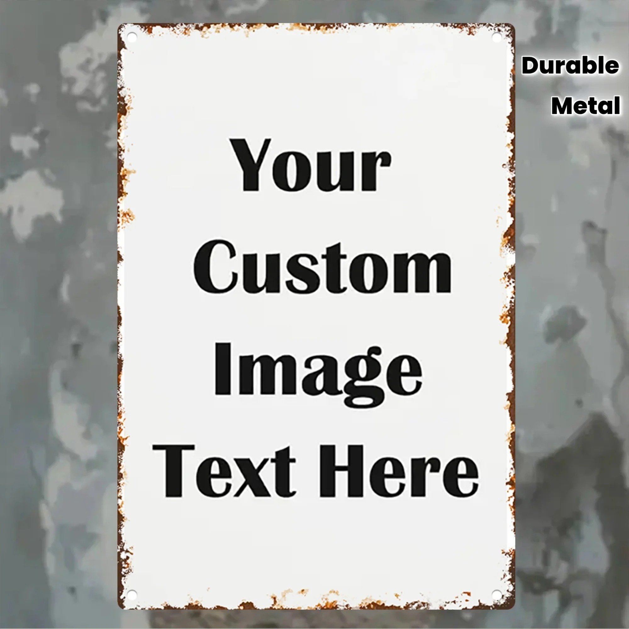 Custom Photo & Text Tin Sign - - Home Bar Signs reseña y precio