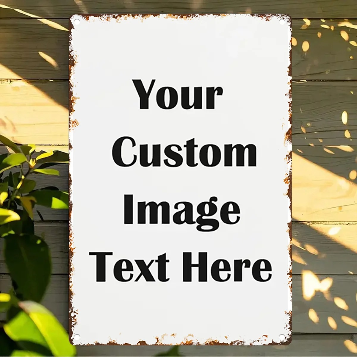 Custom Photo & Text Tin Sign - - Home Bar Signs reseña y precio
