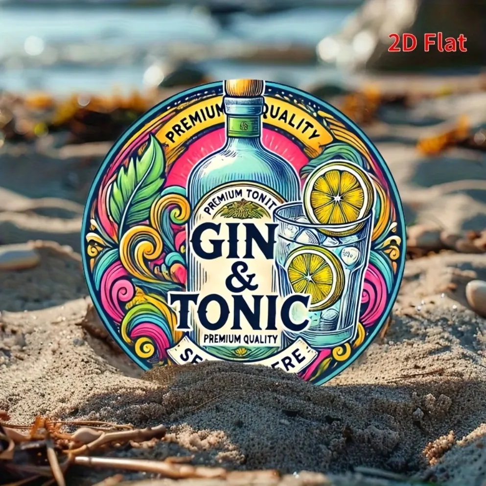 2D Printed Gin & Tonic Wall Mu - Home Bar Accessories reseña y precio