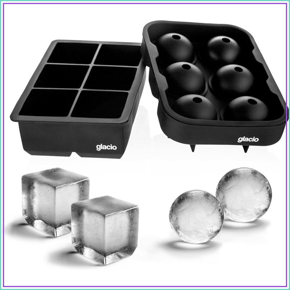 Silicone Ice Cube Trays – Larg - Ice Mold Sphere reseña y precio