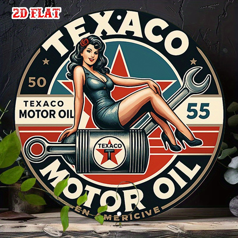 Round Metal Tin Sign Wall Deco - Home Bar Accessories reseña y precio