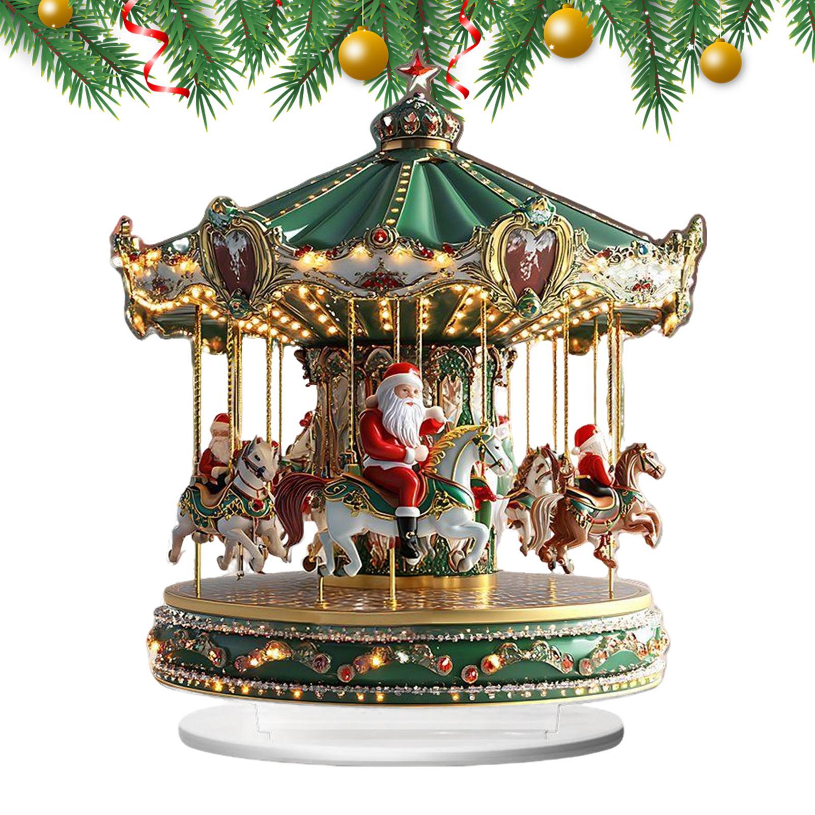 Christmas Carousel Acrylic 2D  - Home Bar Shelves reseña y precio