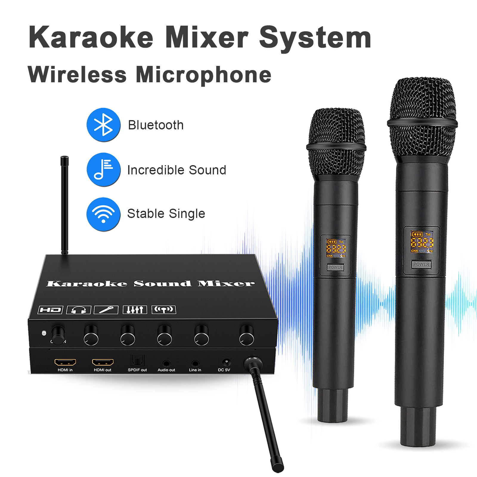HDMI Karaoke Player Mixer Home - Home Bar And Theater reseña y precio
