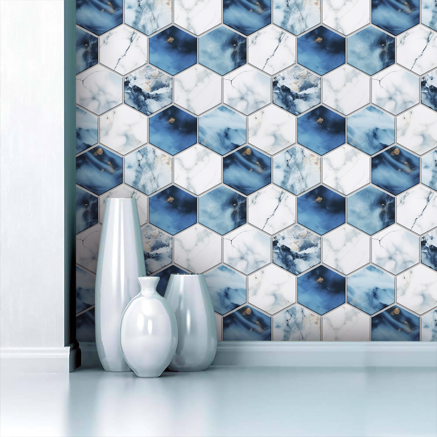 5 Styles Flat Hexagon Marble E - Home Bar Sink reseña y precio