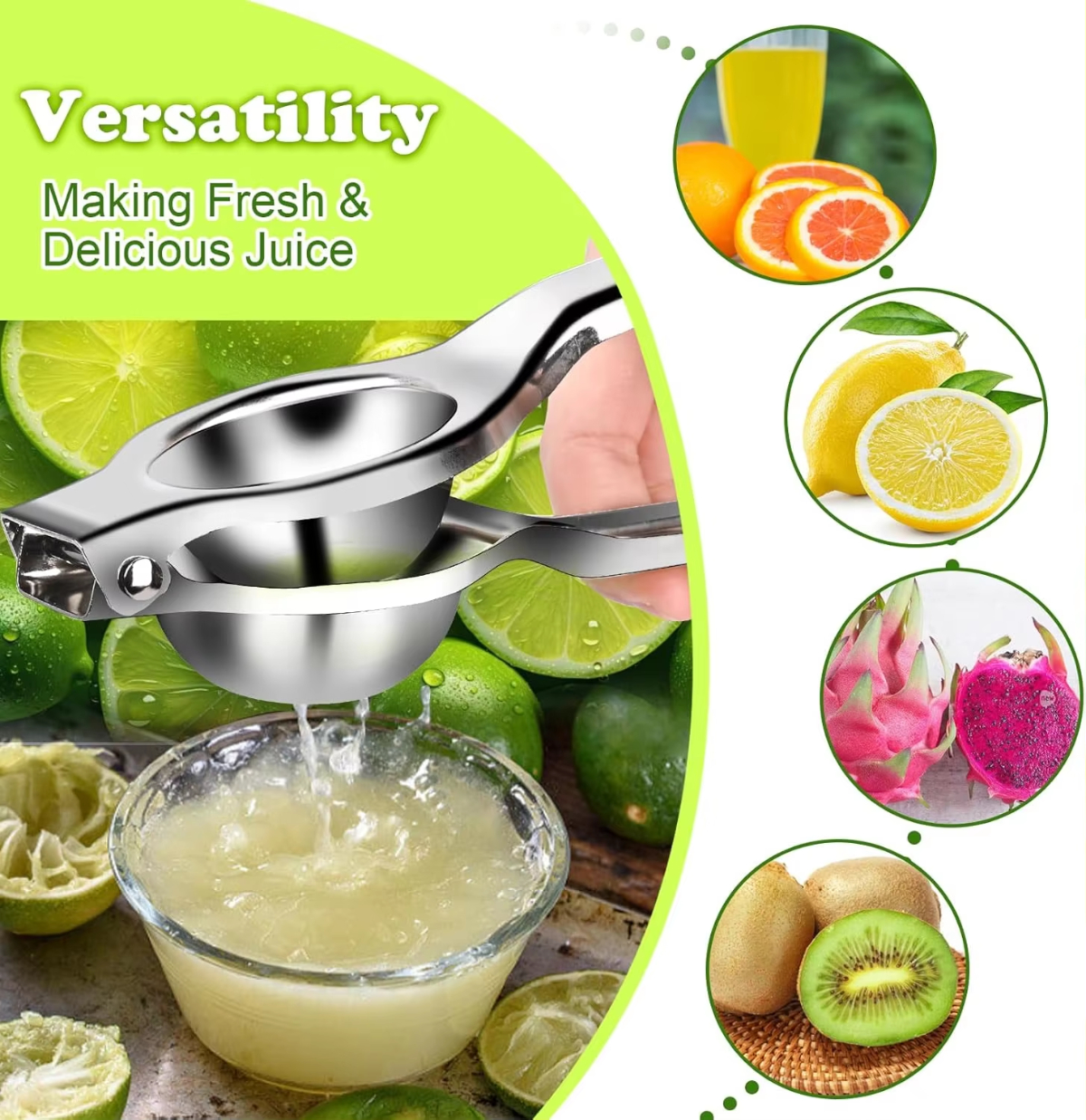 1/2/3pcs Stainless Steel Lemon - Citrus Juicer Bar reseña y precio