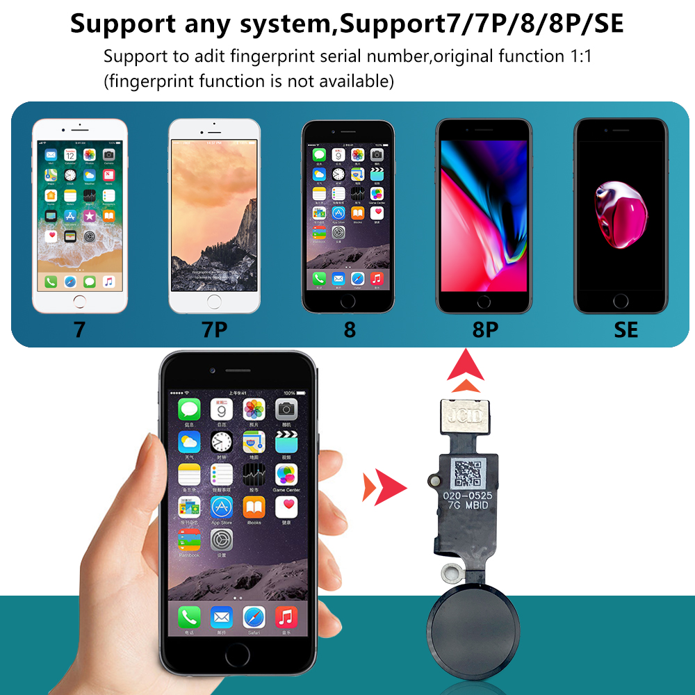 JC 6th 3D Home Button Flex For - Home Bar Iphone reseña y precio