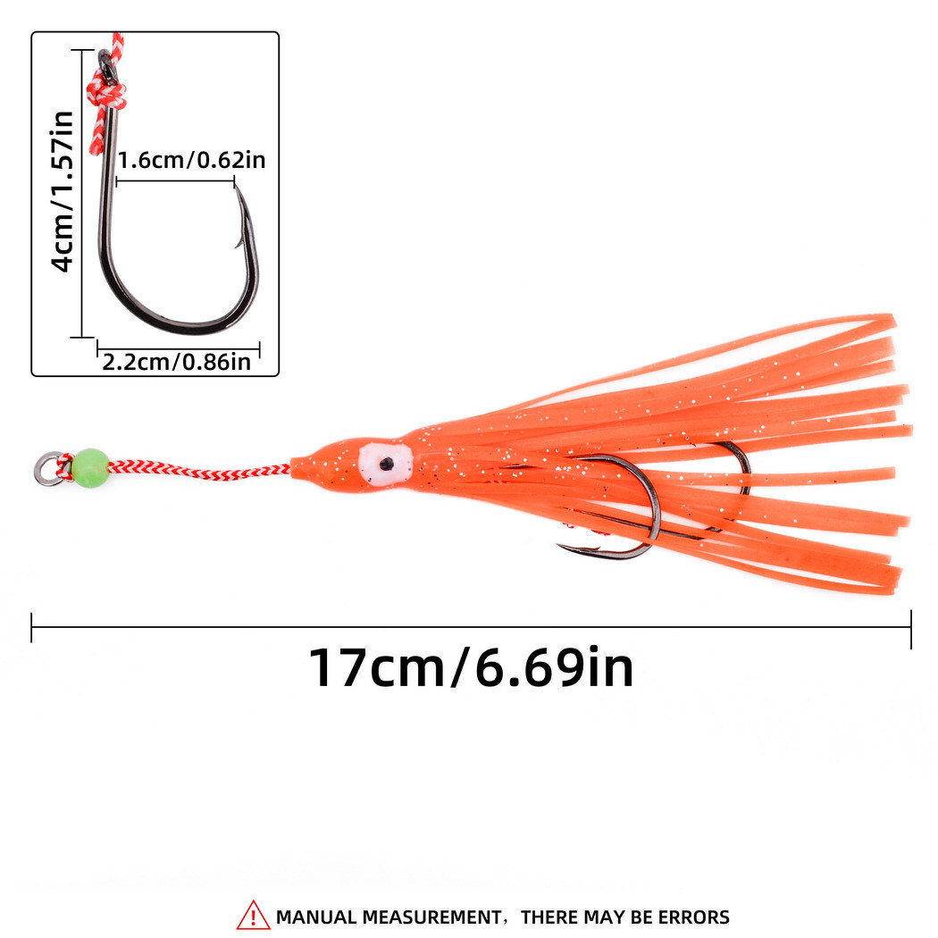 1Pcs 17cm Jig Fishing Hook Lum - Jigger Double Sided reseña y precio