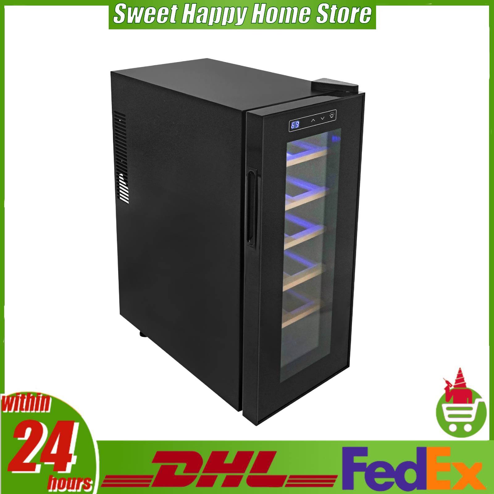 12 Bottle Wine Fridge, Freesta - Home Bar Shelves reseña y precio