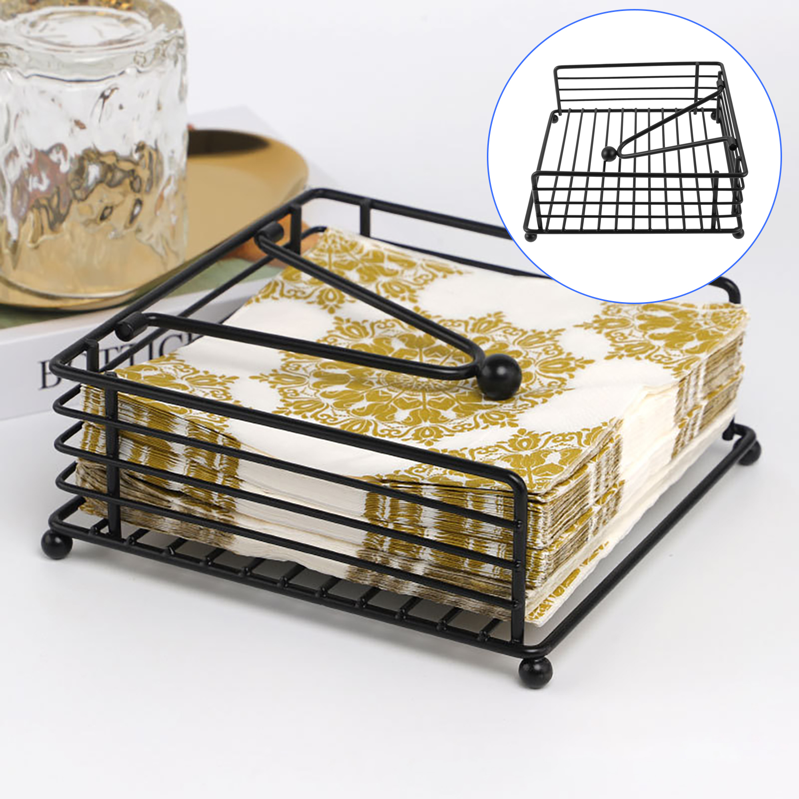 1PC Modern Napkin Holder Frost - Home Bar Stand reseña y precio