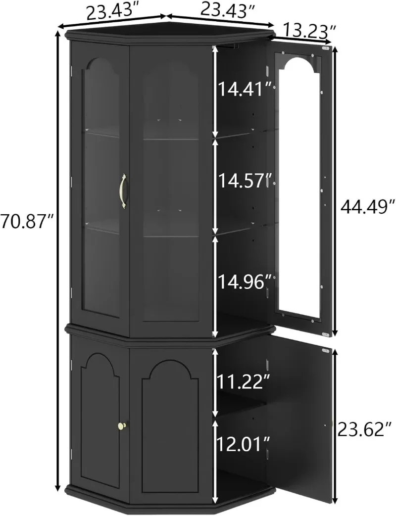 Gyfimoie Corner Bar Cabinet w/ - Home Bar Shelves reseña y precio