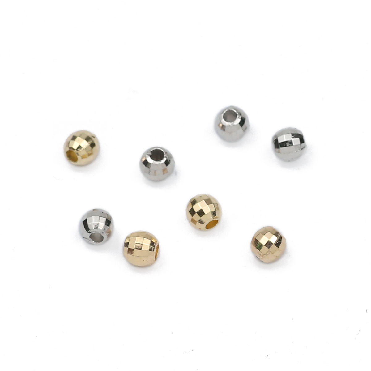 200PCS 4MM faceted round Loose - Bar Cart Gold reseña y precio
