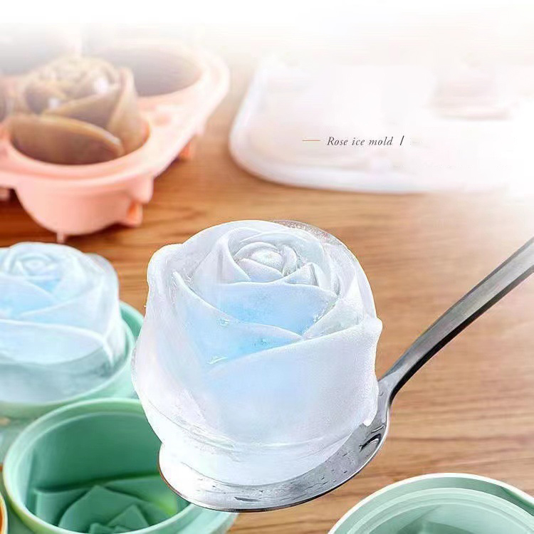 3D Rose Ice Molds 4 Holes Ice  - Ice Mold Sphere reseña y precio