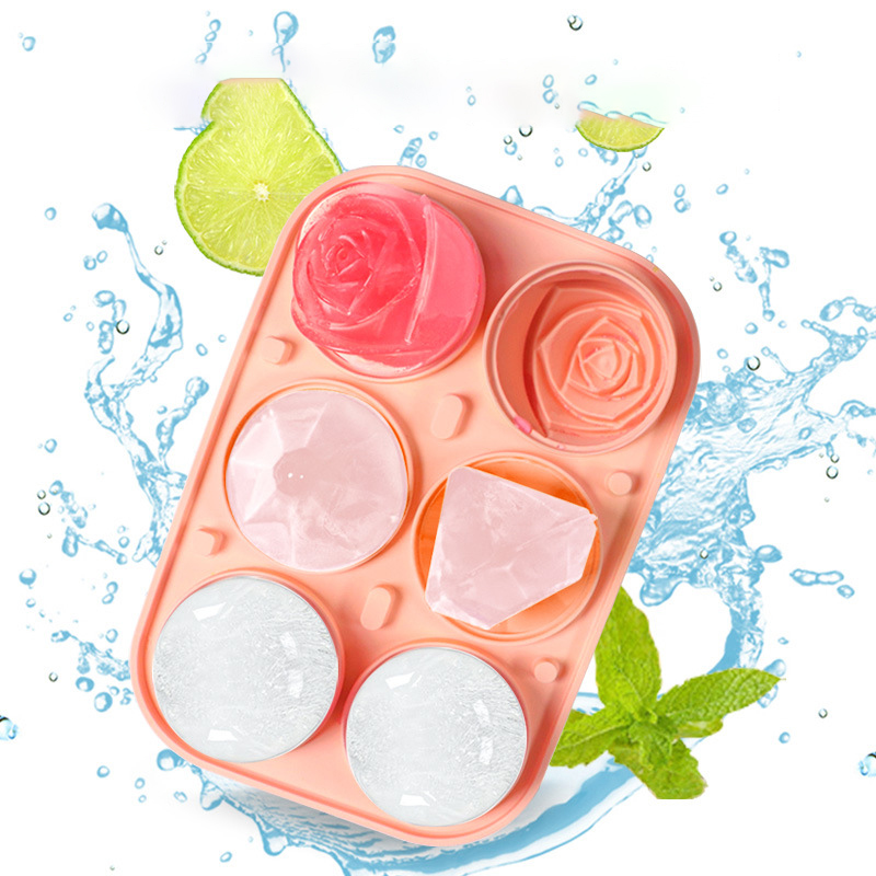 3D Rose Diamond Round Ice Cube - Ice Mold Sphere reseña y precio