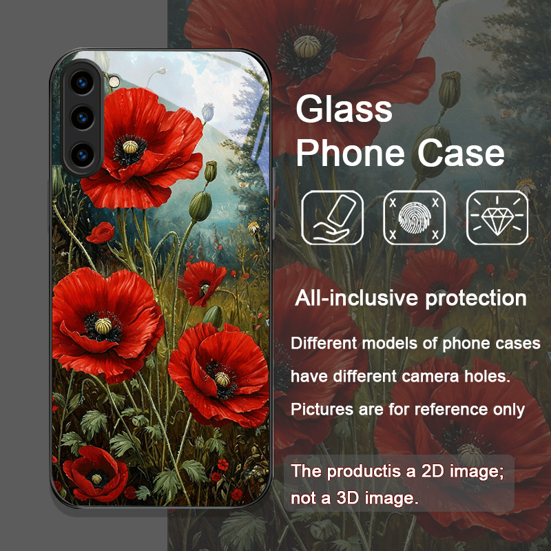 Retro Poppy Flower Bloom Hot R - Old Fashioned Glass reseña y precio