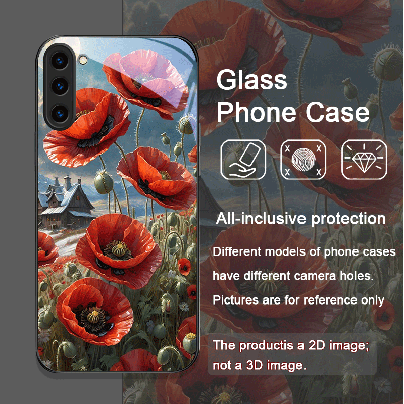 Retro Poppy Flower Bloom Hot R - Old Fashioned Glass reseña y precio