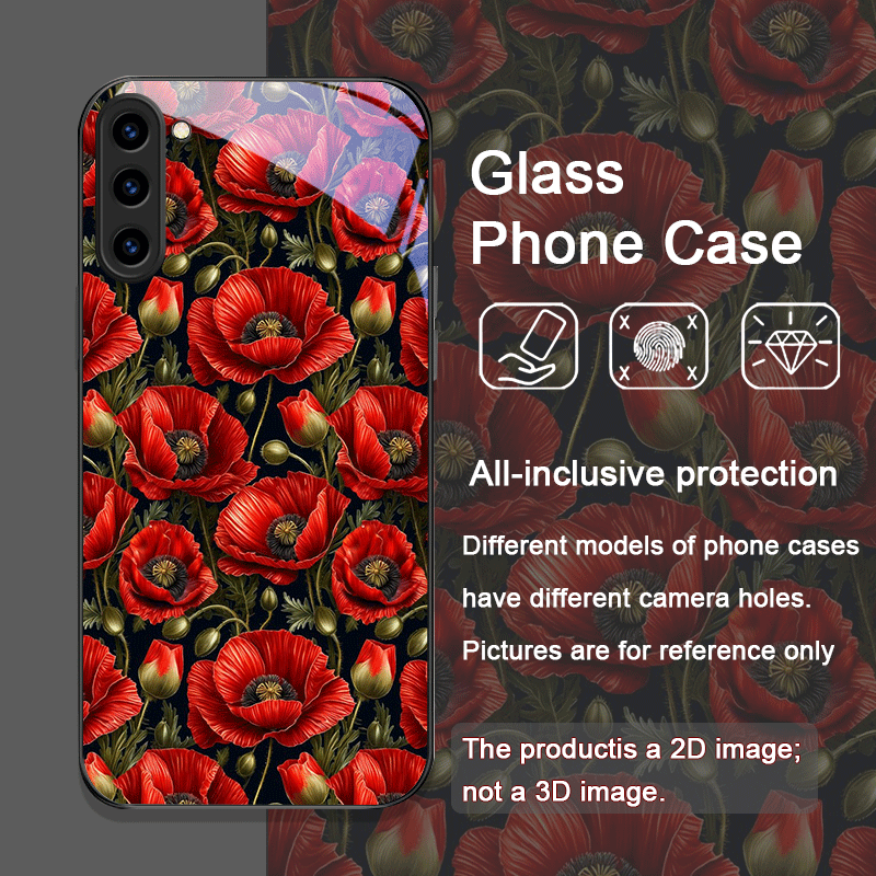 Retro Poppy Flower Bloom Hot R - Old Fashioned Glass reseña y precio