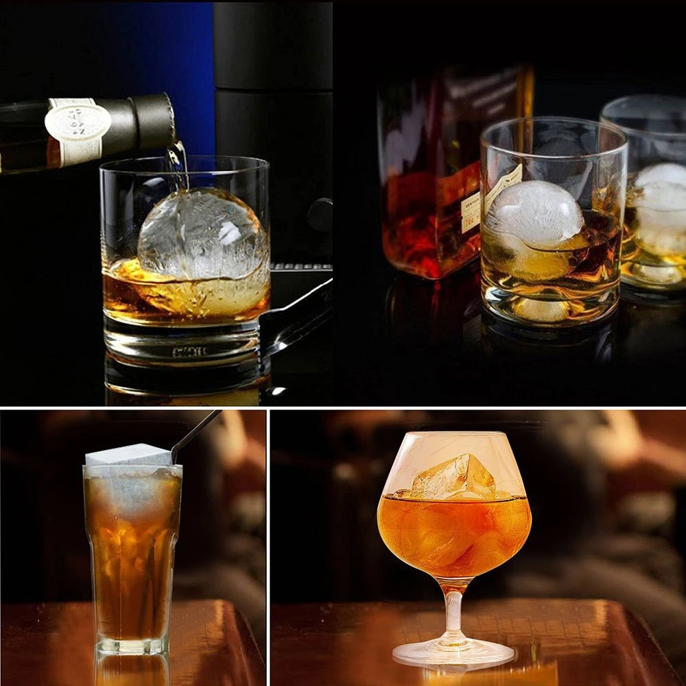 6 Grid Round Square Ice Cube B - Ice Mold Sphere reseña y precio