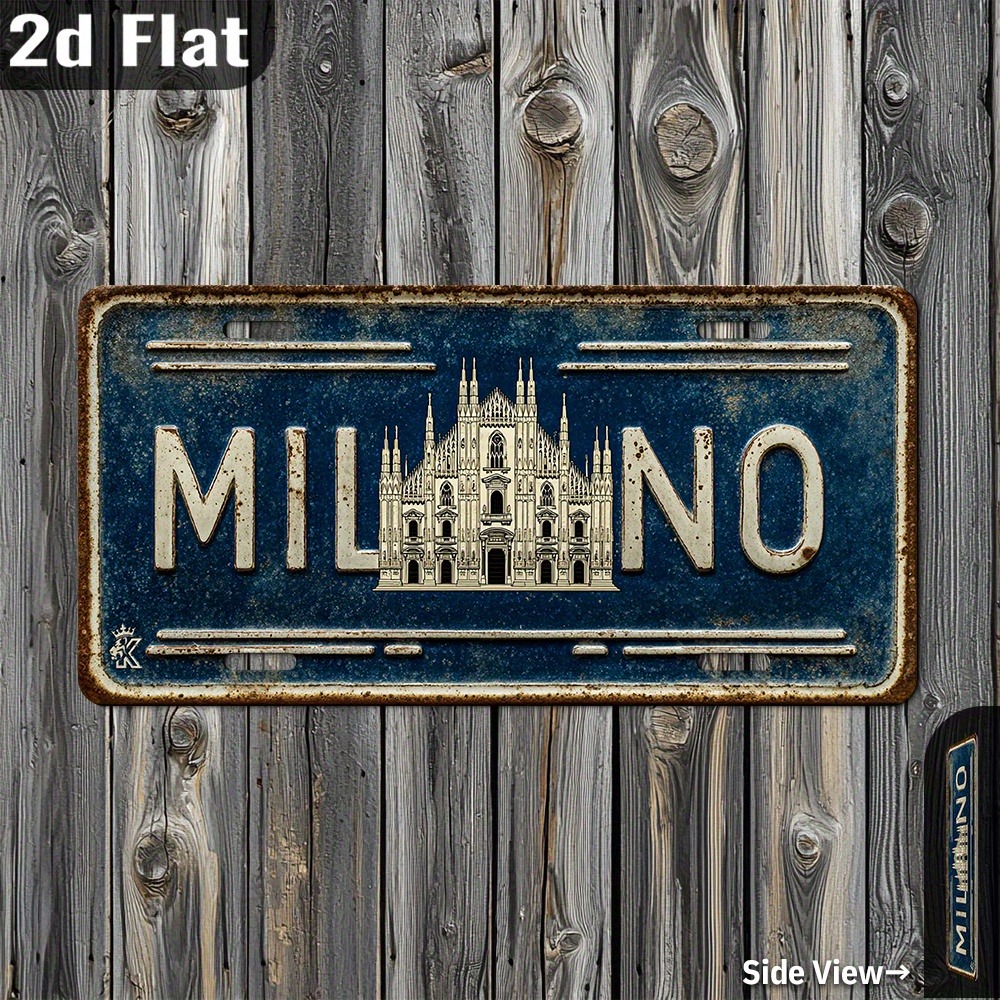 Custom 2D Printed Milan Italy  - Home Bar Signs reseña y precio