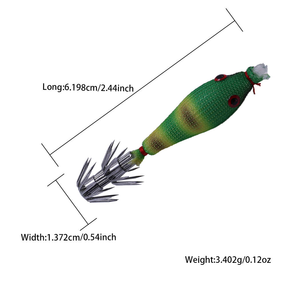 5 Pcs Squid Soft Baits, Lumino - Jigger Double Sided reseña y precio