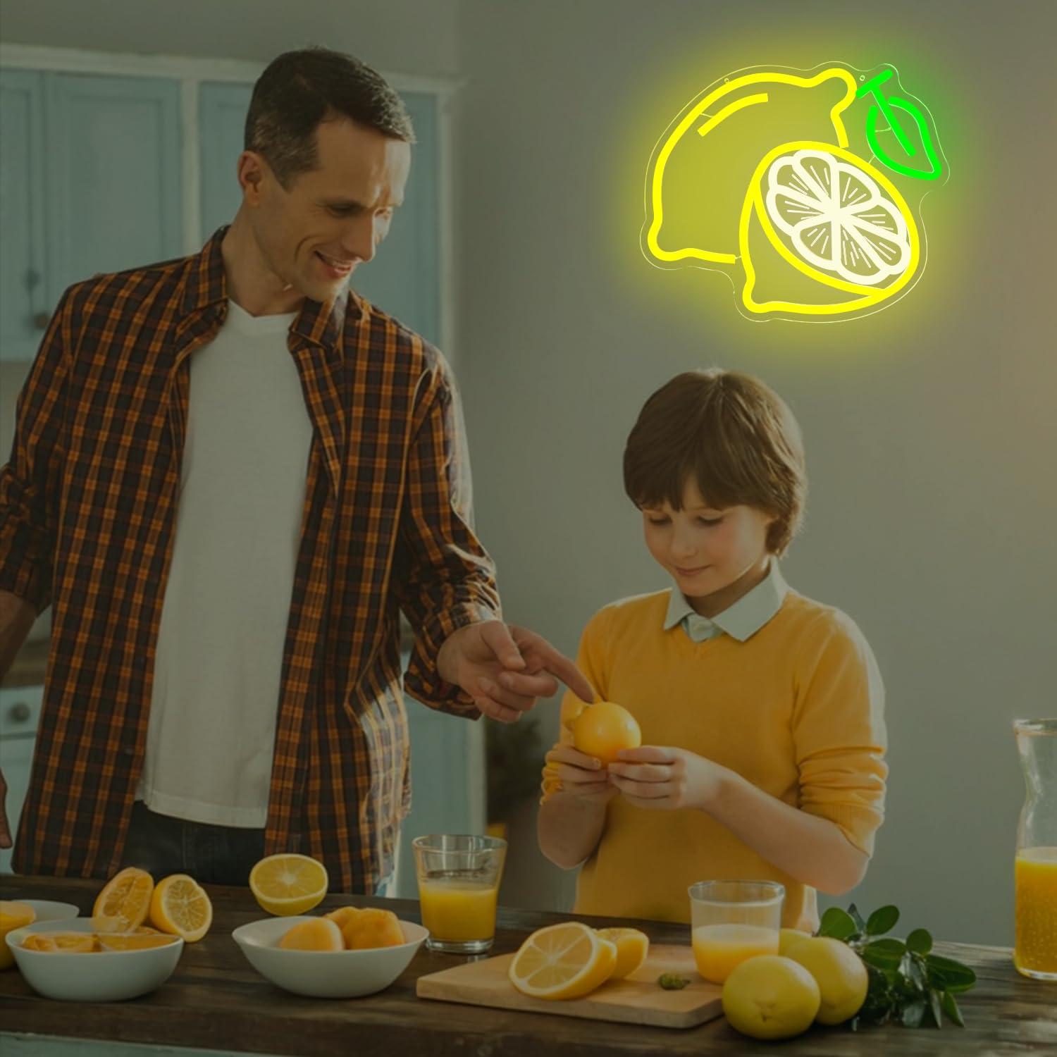 Lemon Neon Sign Dimmable LED L - Home Bar Signs reseña y precio