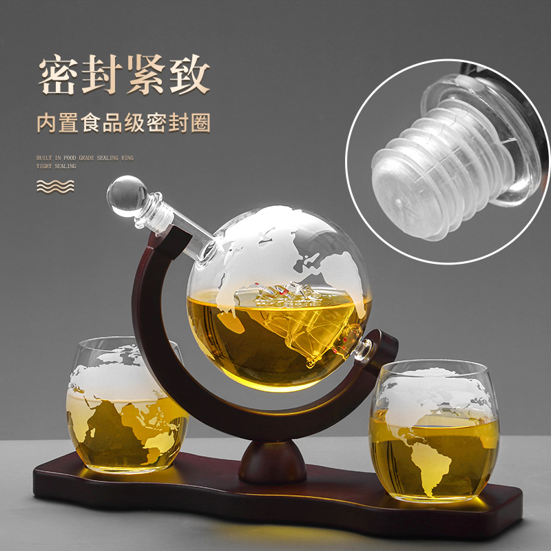 2025 Newest 3PC Glass Globe De - Decanter Globe Set reseña y precio