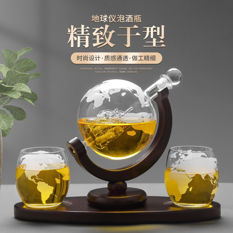 2025 Newest 3PC Glass Globe De - Decanter Globe Set reseña y precio