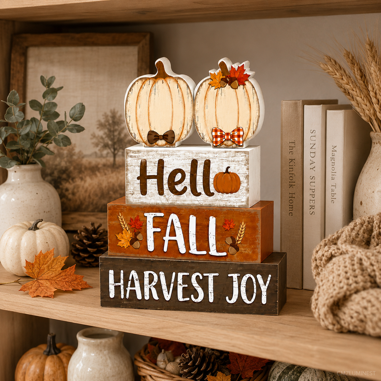 Autumn Layered Tray Decoration - Home Bar Shelves reseña y precio