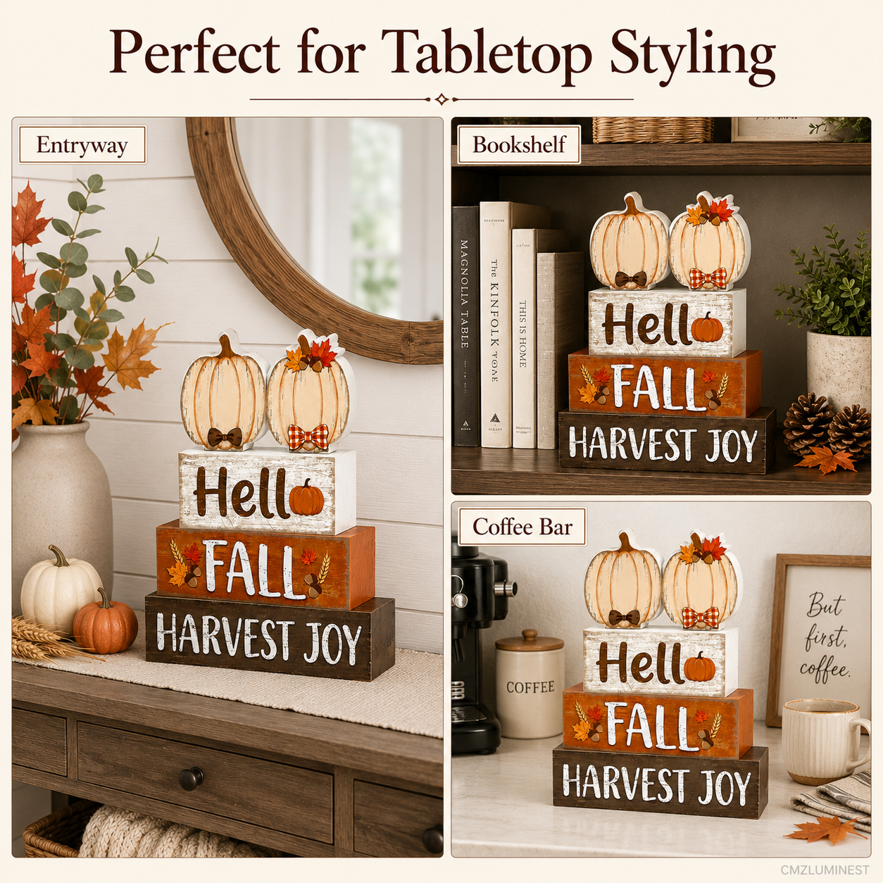 Autumn Layered Tray Decoration - Home Bar Shelves reseña y precio