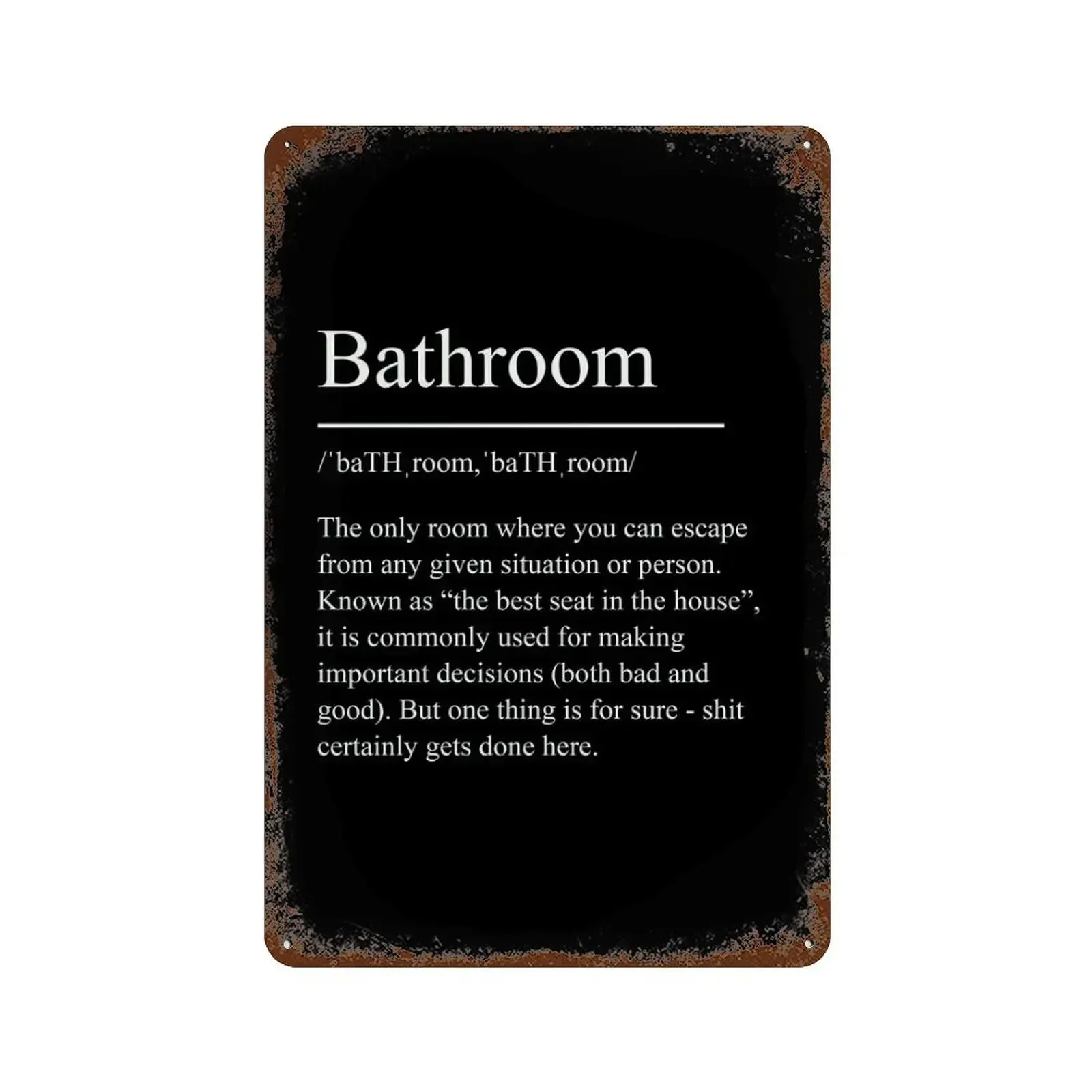 2D Flat Metal Sign Vintage Def - Home Bar Word reseña y precio