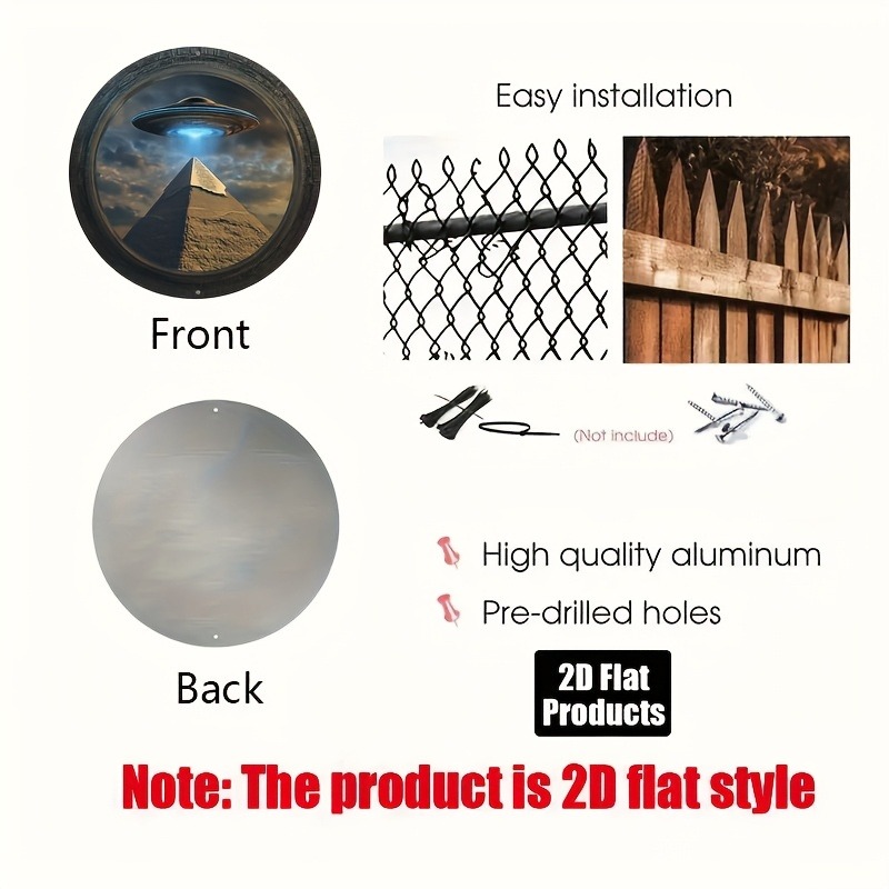 Pyramid UFO Theme Round Alumin - Home Bar Accessories reseña y precio
